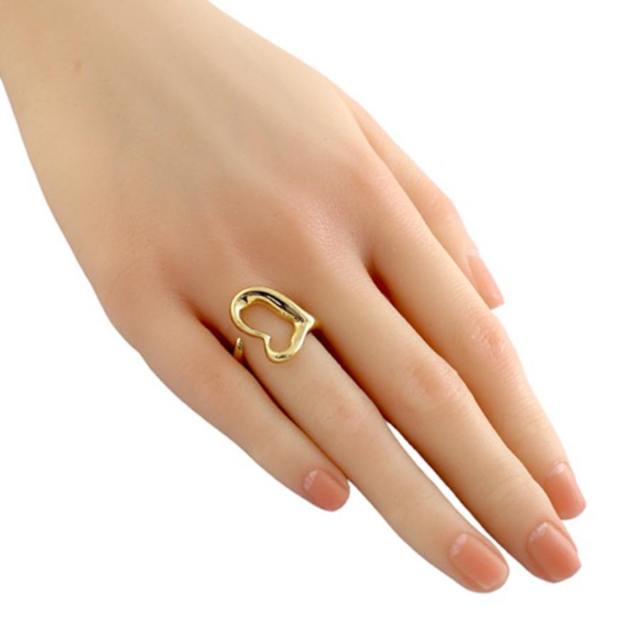 TIFFANY&Co.（ティファニー） オープンハート リング 指輪 9号 18金