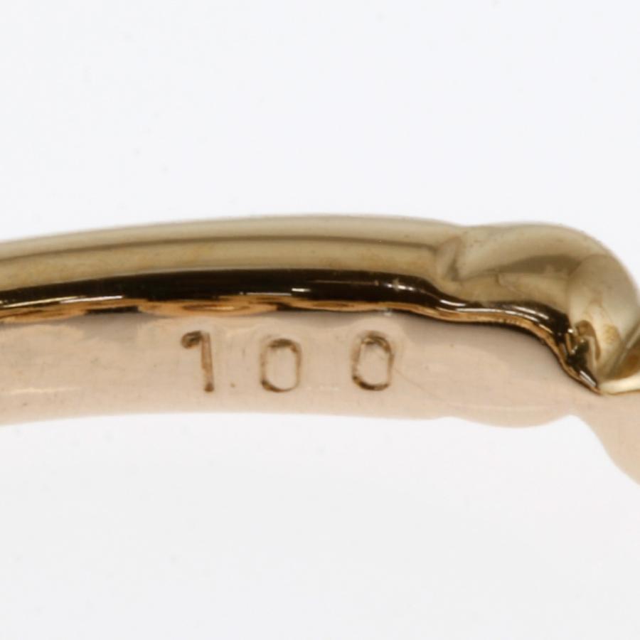 カシケイ ベゼル リング 指輪 11号 18金 K18ゴールド ダイヤモンド