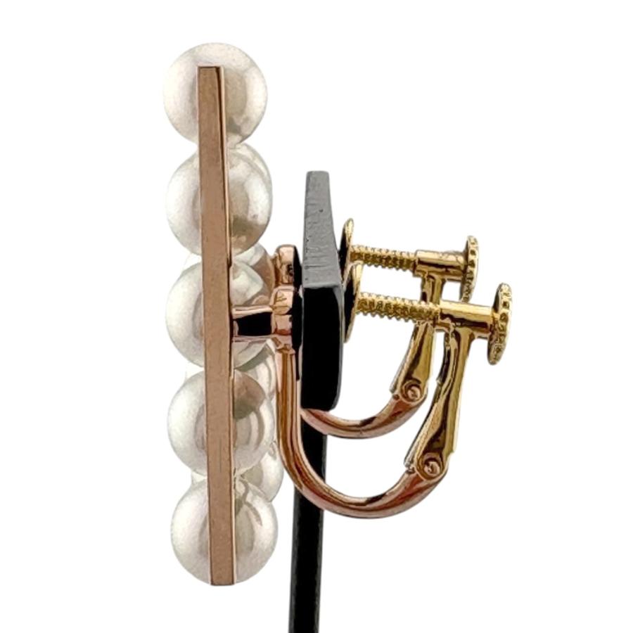 タサキ バランス プラス イヤリング 18金 K18ピンクゴールド アコヤ