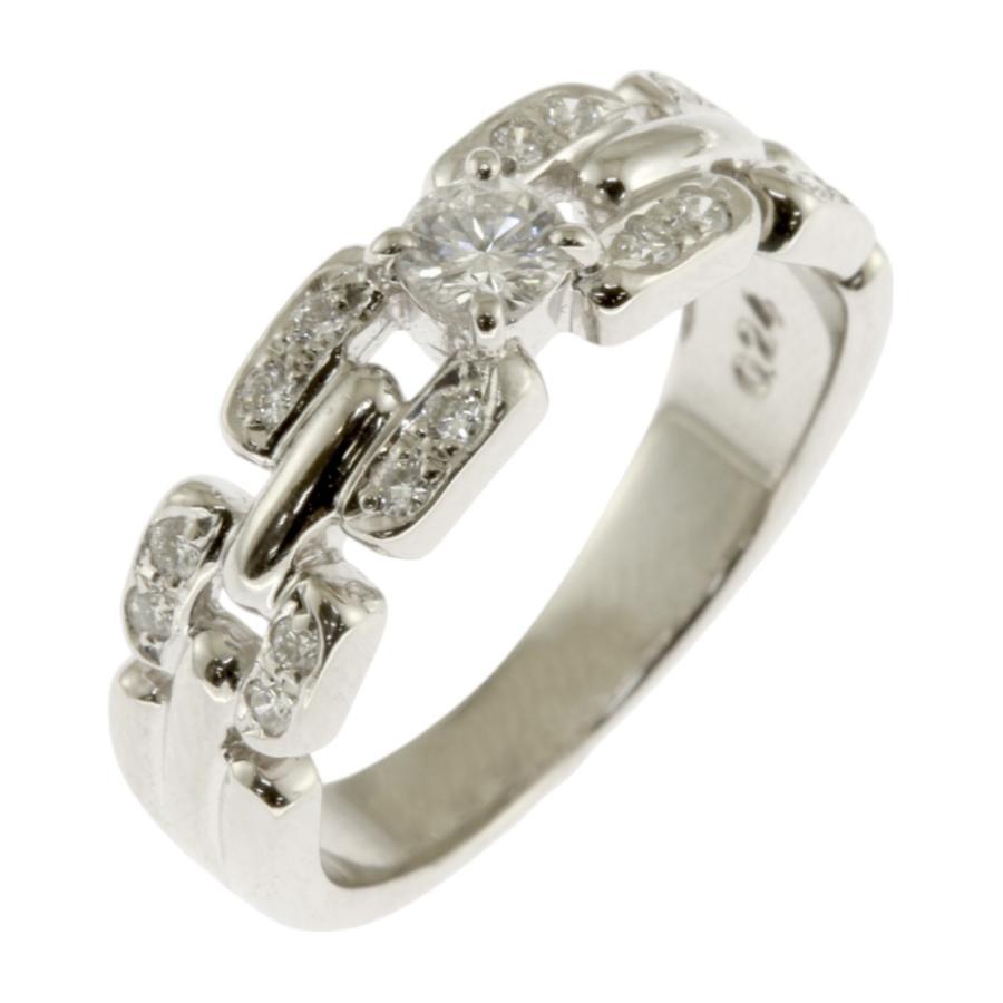 タサキ リング 指輪 9号 Pt900プラチナ ダイヤモンド レディース