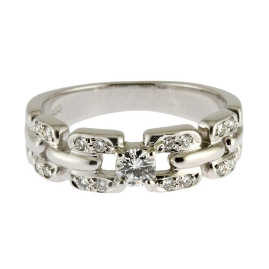 タサキ リング 指輪 9号 Pt900プラチナ ダイヤモンド レディース