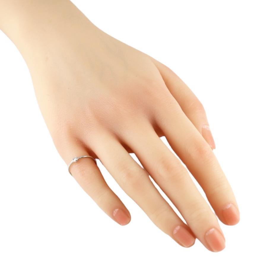 TIFFANY&Co. ティファニー ウェーブ シングルロウ ダイヤモンド リング  