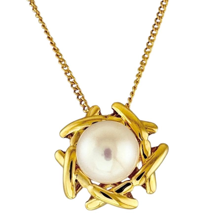 TIFFANY&Co.（ティファニー） キス ネックレス 18金 K18イエロー