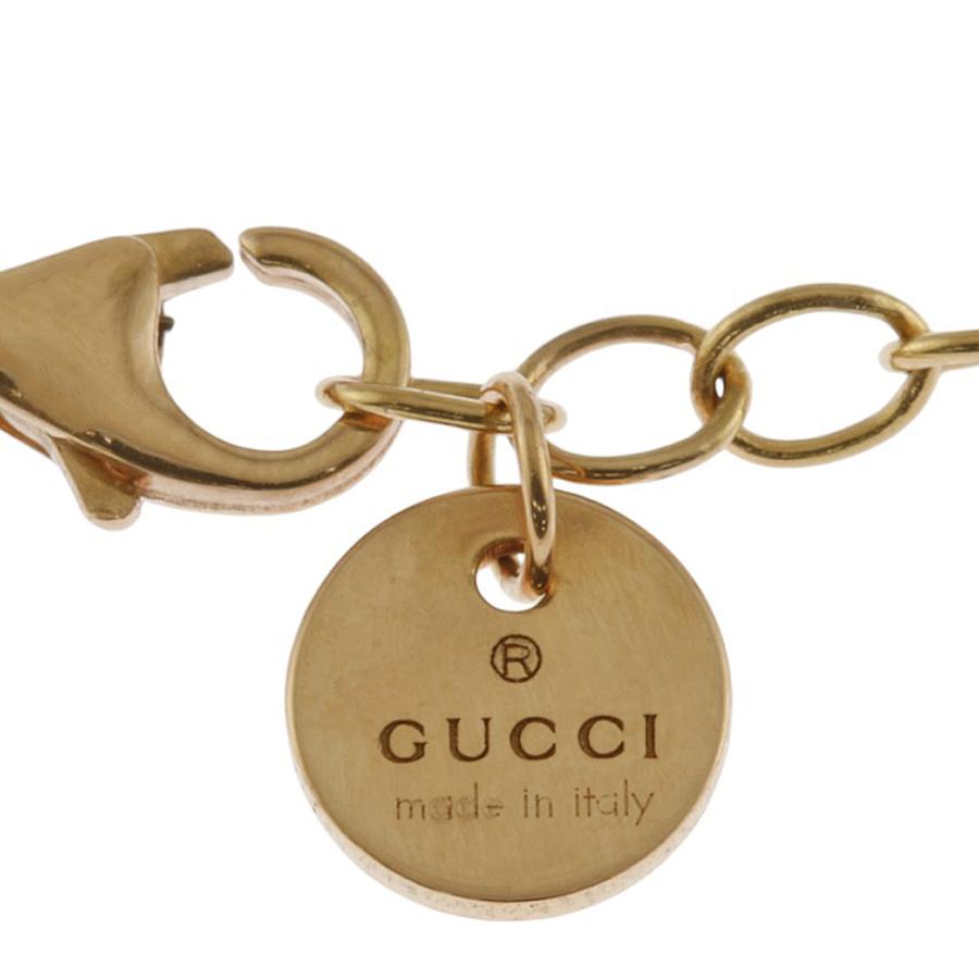 GUCCI（グッチ） アイコンブルームエナメル ネックレス 18金 K18