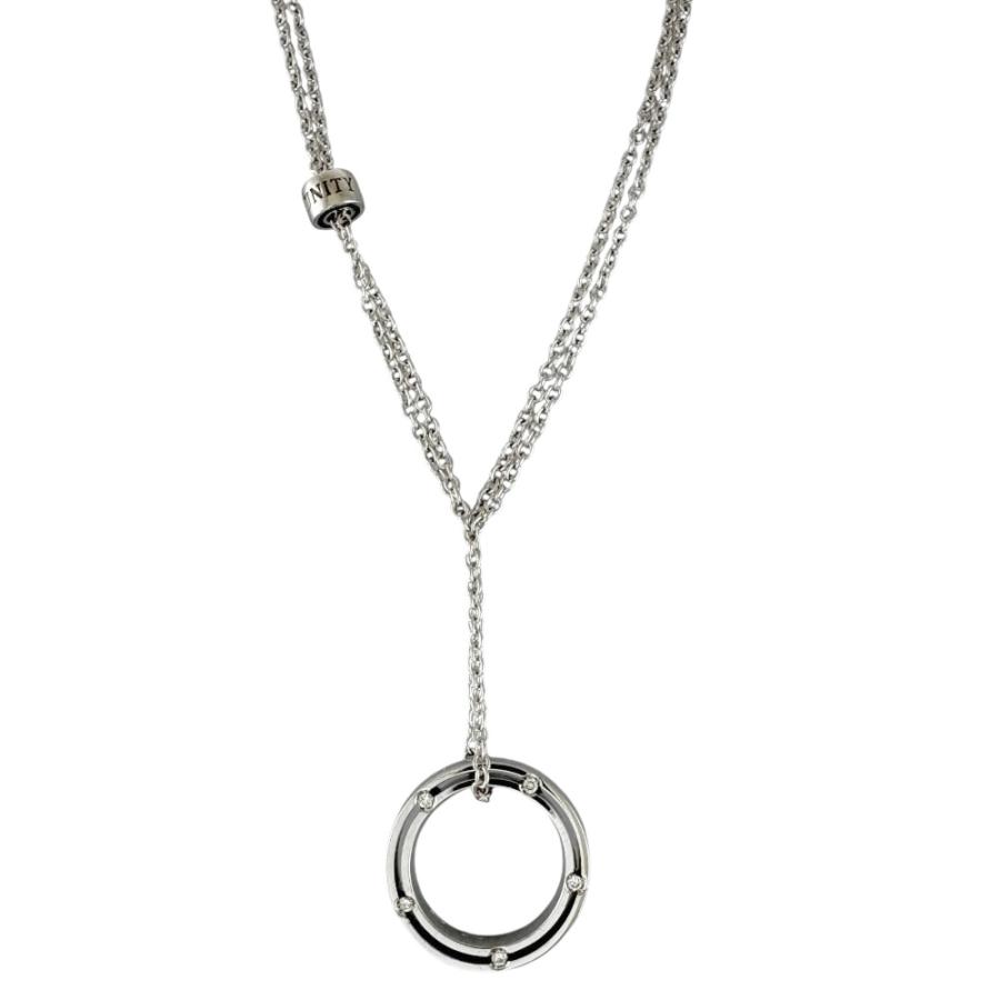 DAMIANI（ダミアーニ） Dサイド ネックレス 18金 K18ホワイトゴールド 