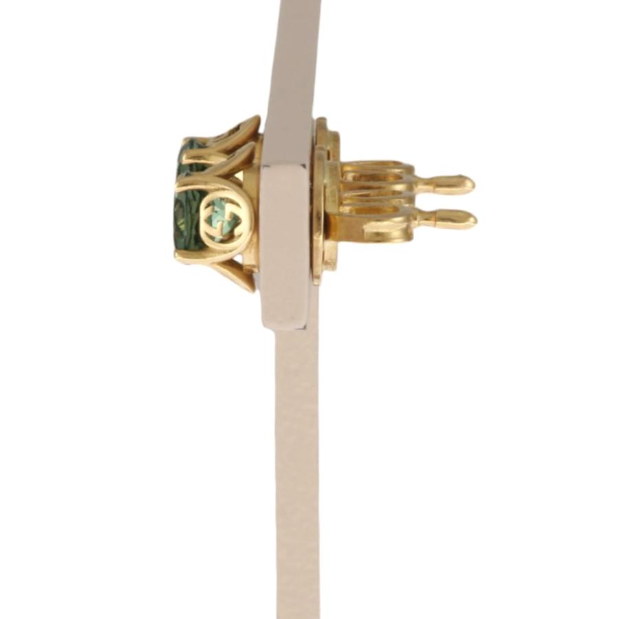 【超美品】グッチ　レディース　インターロッキング　K18　ゴールド　ピアス 超美品】グッチ レディース インターロッキング K18 ゴールド ピアス