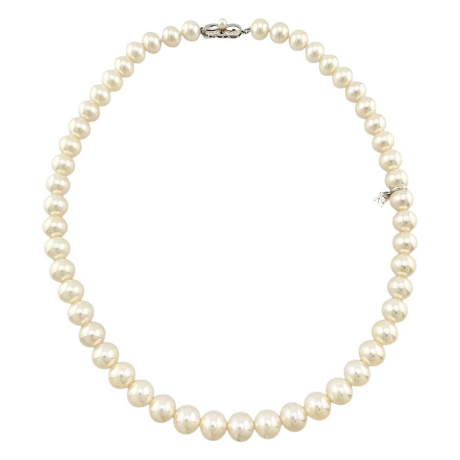 MIKIMOTO（ミキモト） ネックレス 18金 K18ホワイトゴールド アコヤ
