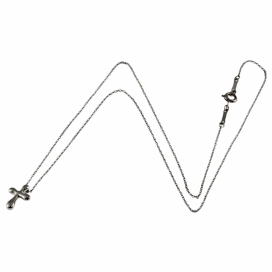 TIFFANY&Co. ティファニー スモールクロス ネックレス Pt950プラチナ