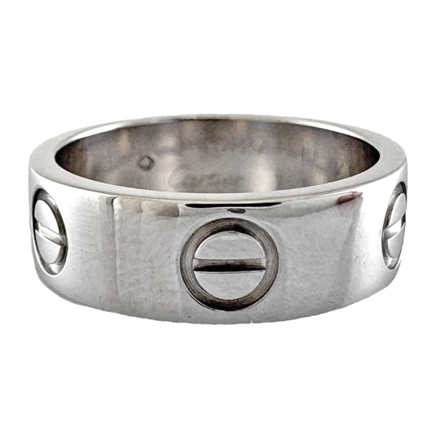 Cartier カルティエ ラブ リング 指輪 8.5号 18金 K18ホワイト Cartier カルティエ ラブ リング 指輪 8.5号 18金 K18ホワイト