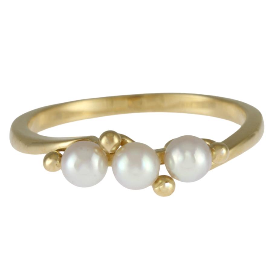 MIKIMOTO（ミキモト） リング 指輪 11号 18金 K18イエローゴールド