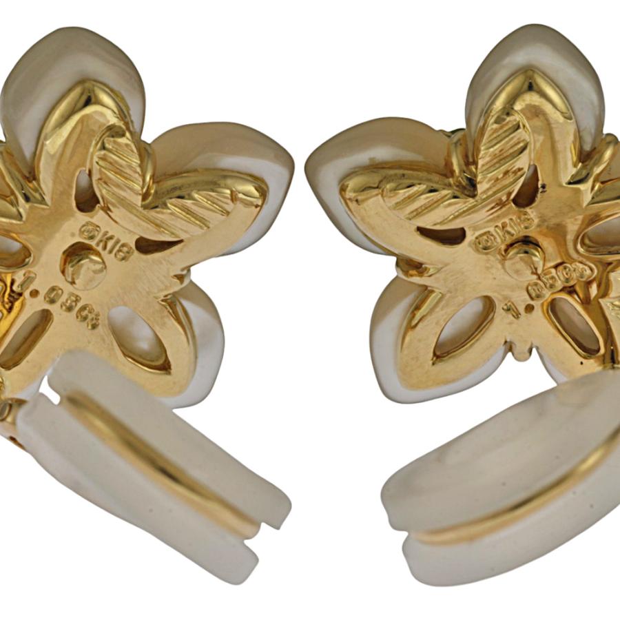 MIKIMOTO（ミキモト） イヤリング 18金 K18イエローゴールド