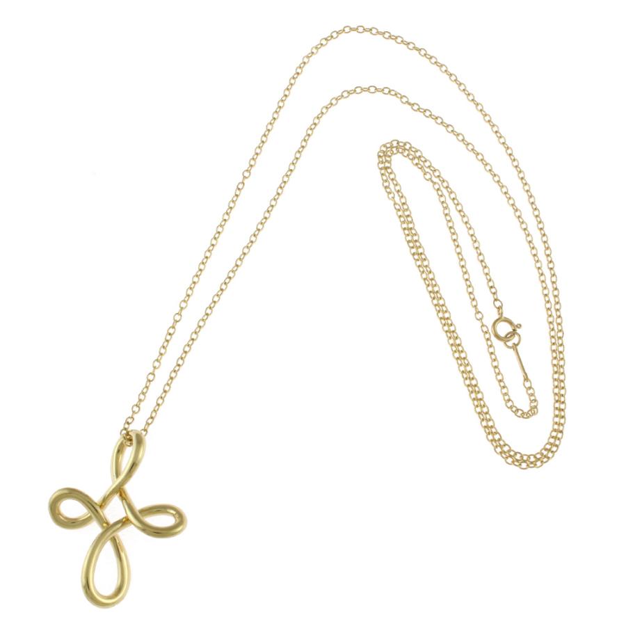TIFFANY&Co.（ティファニー） オープンクロス ネックレス 18金 K18