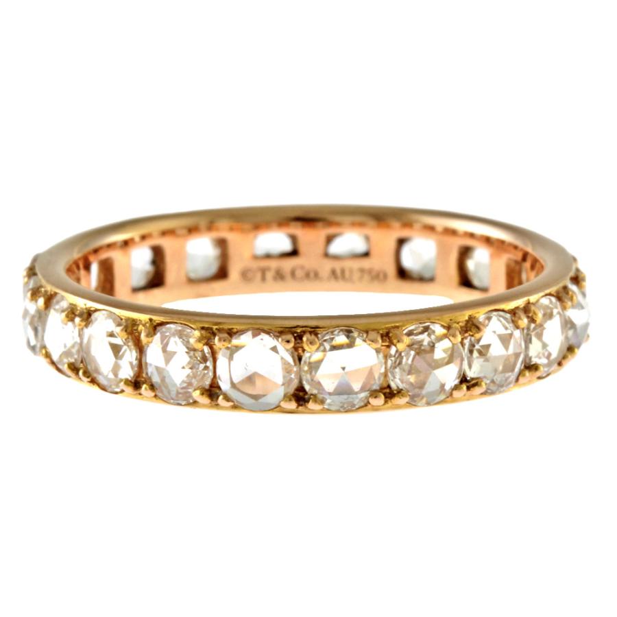 TIFFANY&Co.（ティファニー） メトロ リング 指輪 14号 18金 K18ピンク