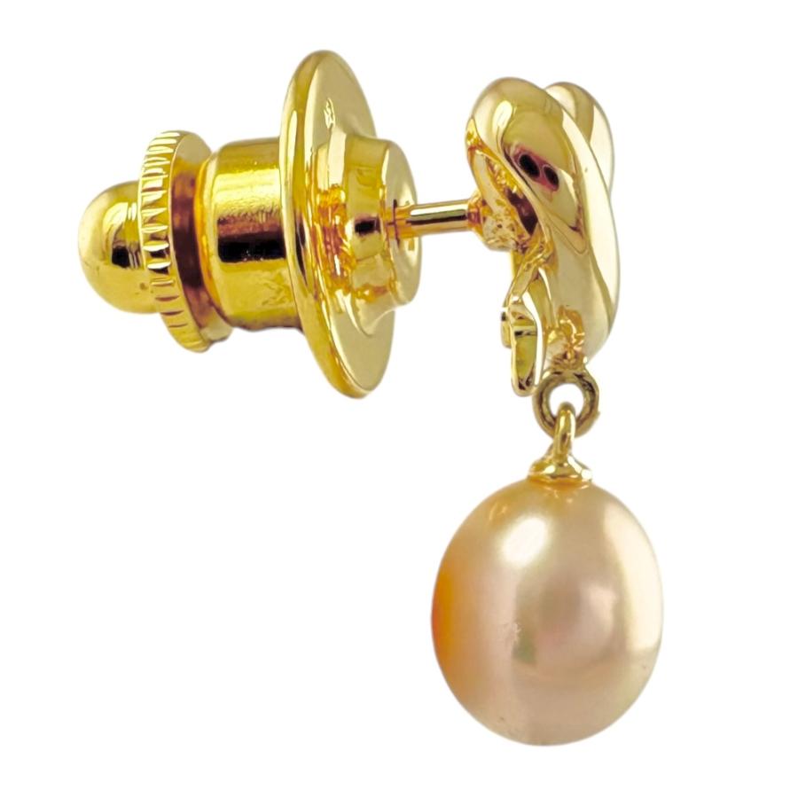 MIKIMOTO（ミキモト） ブローチ 18金 K18イエローゴールド パール
