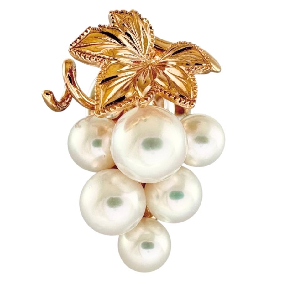 MIKIMOTO（ミキモト） ブローチ 18金 K18ピンクゴールド アコヤパール