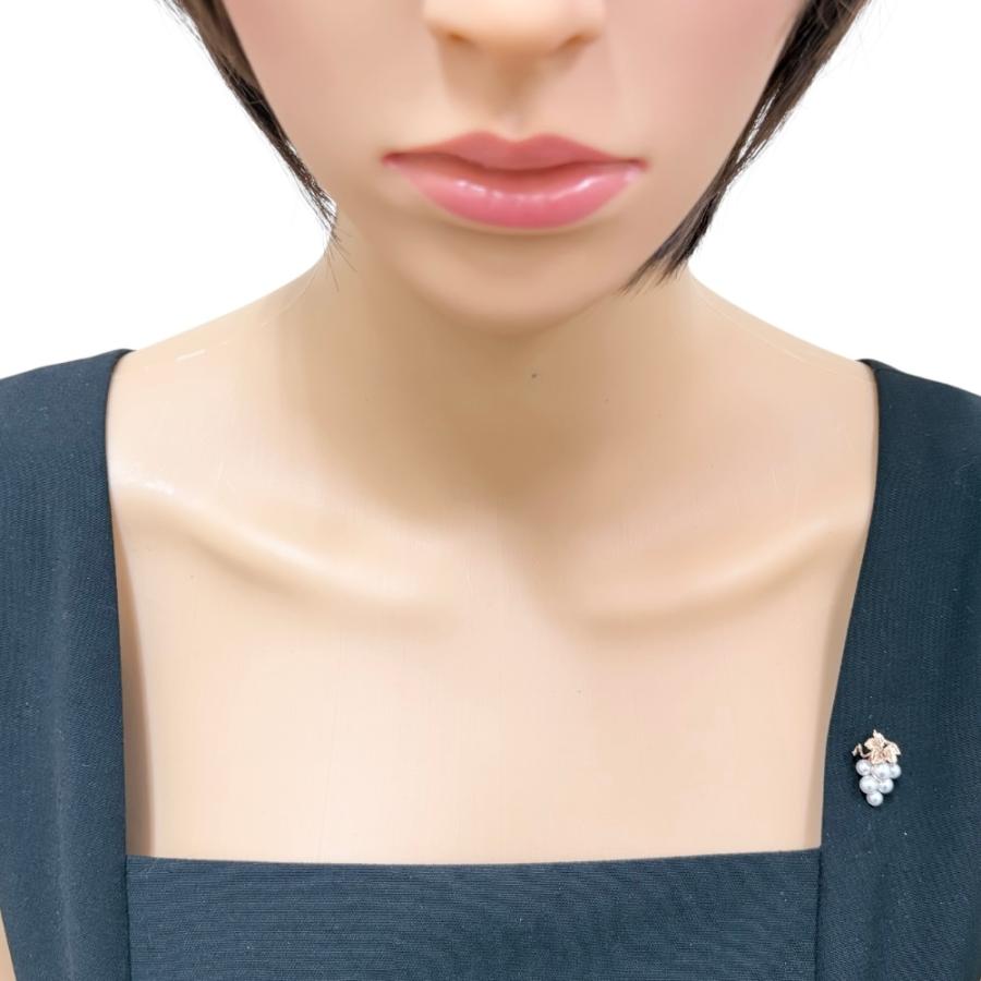 MIKIMOTO（ミキモト） ブローチ 18金 K18ピンクゴールド アコヤパール