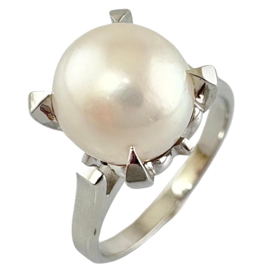 タサキ パール デザインリング 12.5号 Pt900 【中古】 