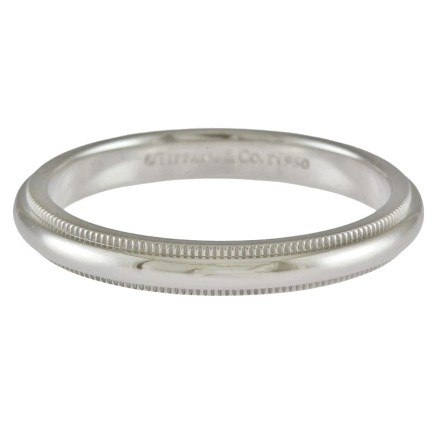 TIFFANY&Co.（ティファニー） ミルグレイン リング 指輪 19.5号 Pt950