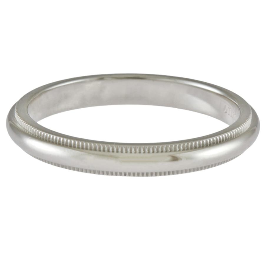 TIFFANY&Co.（ティファニー） ミルグレイン リング 指輪 19.5号 Pt950
