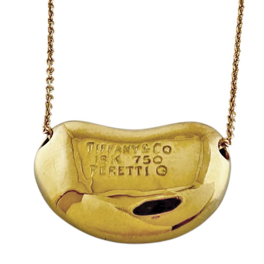 TIFFANY&Co. ティファニー ビーン ネックレス 18金 K18イエロー TIFFANY&Co. ティファニー ビーン ネックレス 18金 K18イエロー