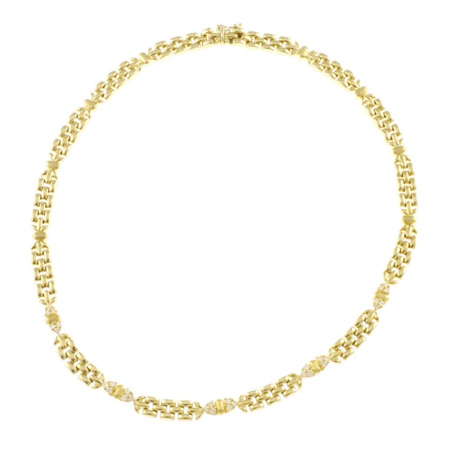 タサキ ネックレス 18金 K18イエローゴールド ダイヤモンド レディース