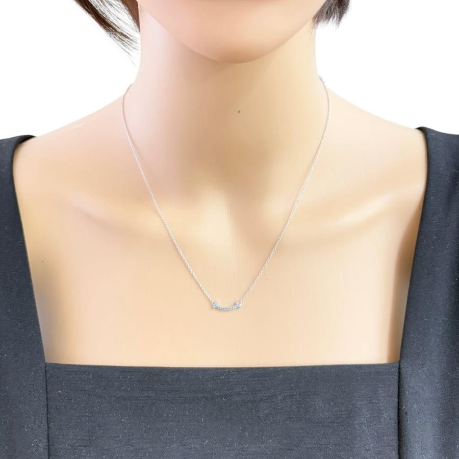 TIFFANY&Co.（ティファニー） Tスマイル ネックレス 18金 K18ホワイト