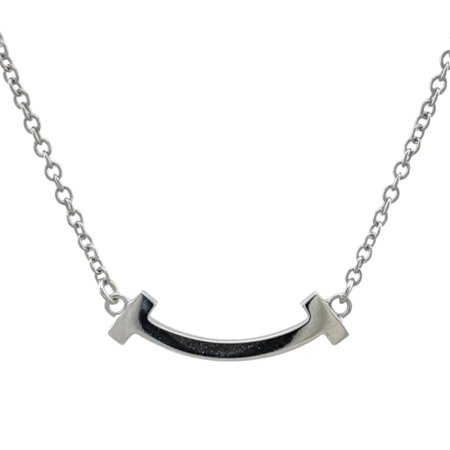 TIFFANY&Co.（ティファニー） Tスマイル ネックレス 18金 K18ホワイト