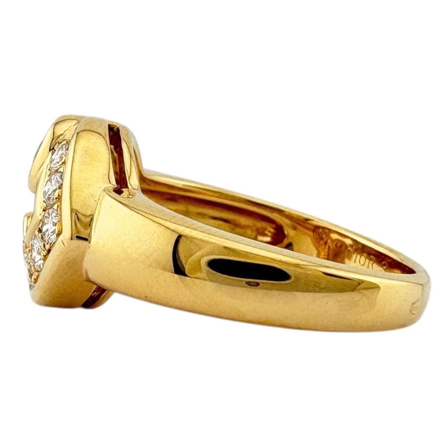 ディオール リング 指輪 12号 18金 K18イエローゴールド ダイヤモンド