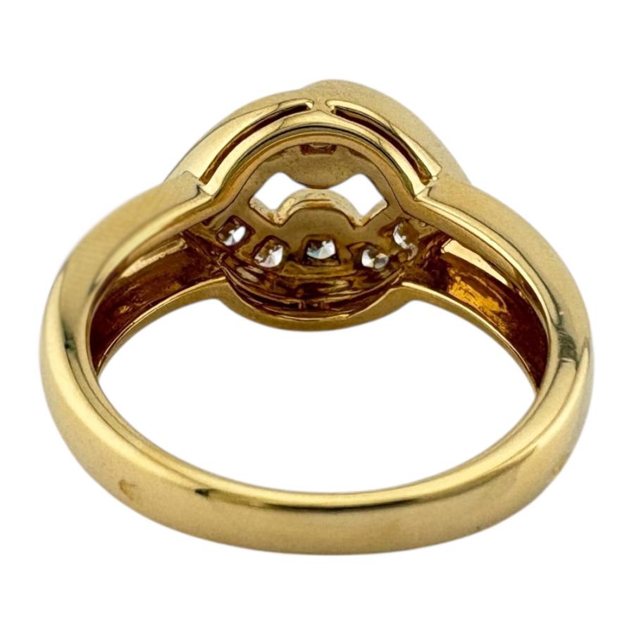 ディオール リング 指輪 12号 18金 K18イエローゴールド ダイヤモンド