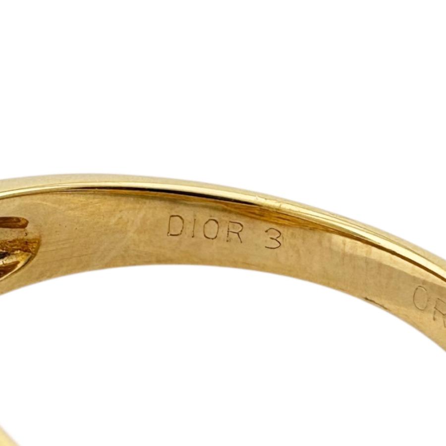 ディオール リング 指輪 12号 18金 K18イエローゴールド ダイヤモンド