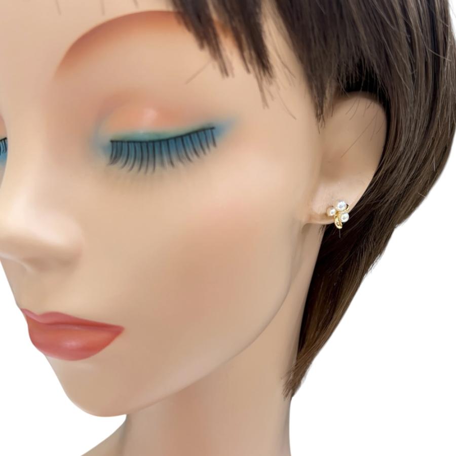 タサキ ピアス 18金 K18イエローゴールド アコヤパール レディース