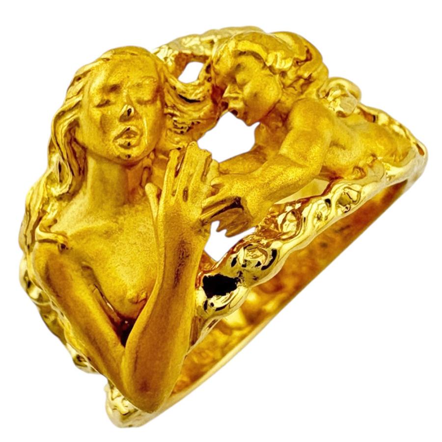 カレライカレラ リング 指輪 12号 18金 K18イエローゴールド