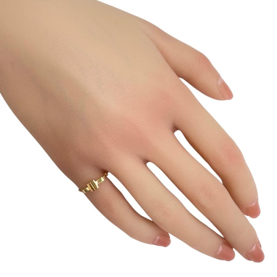 TIFFANY&Co.（ティファニー） T TWO チェーン リング 指輪 14号 18金