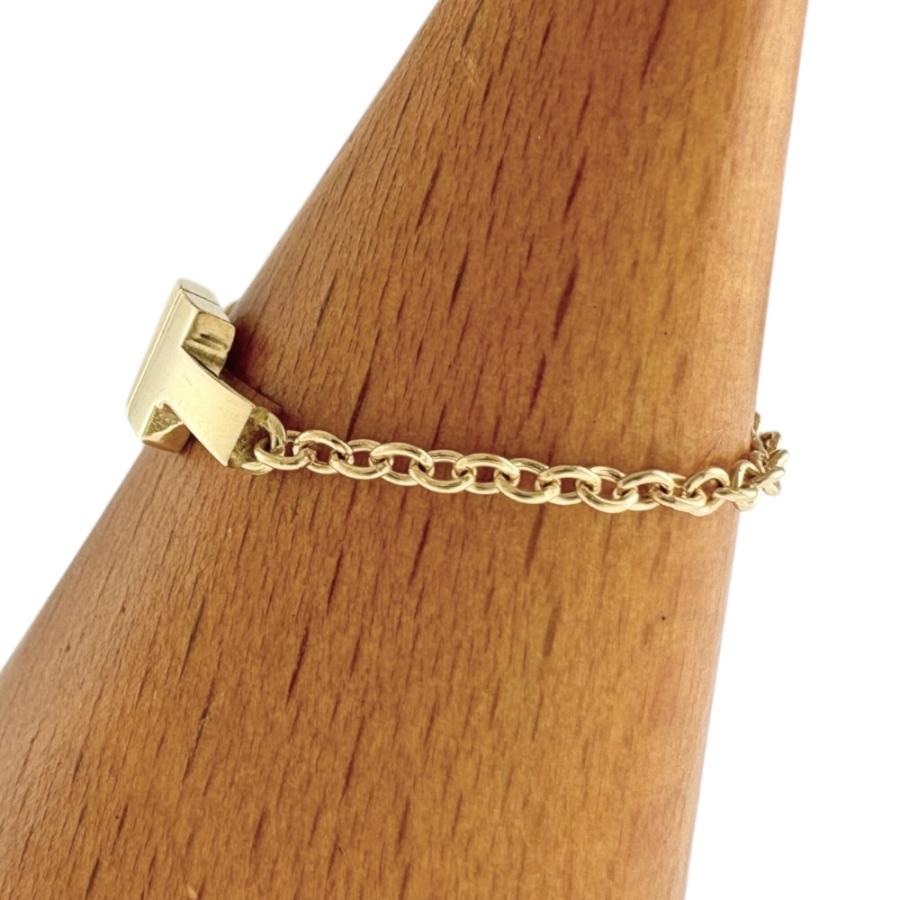 TIFFANY&Co.（ティファニー） T TWO チェーン リング 指輪 14号 18金