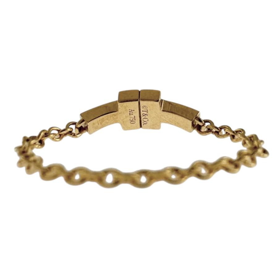 TIFFANY&Co. T TWO チェーンリング TIFFANY&Co.（ティファニー） T TWO チェーン リング 指輪 14号 18金
