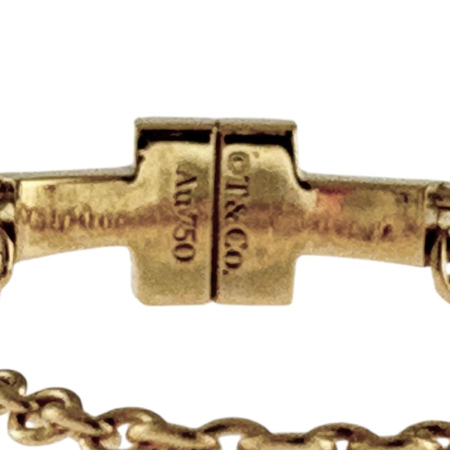 TIFFANY&Co.（ティファニー） T TWO チェーン リング 指輪 14号 18金