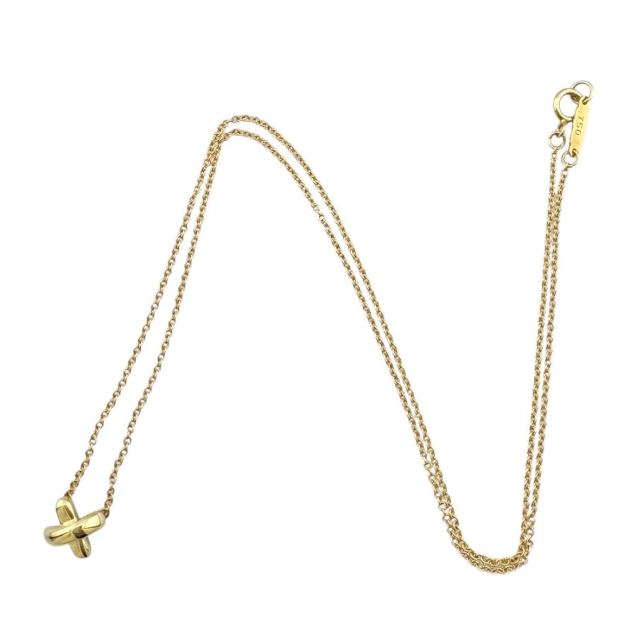 TIFFANY&Co.（ティファニー） クロスステッチ ネックレス 18金 K18