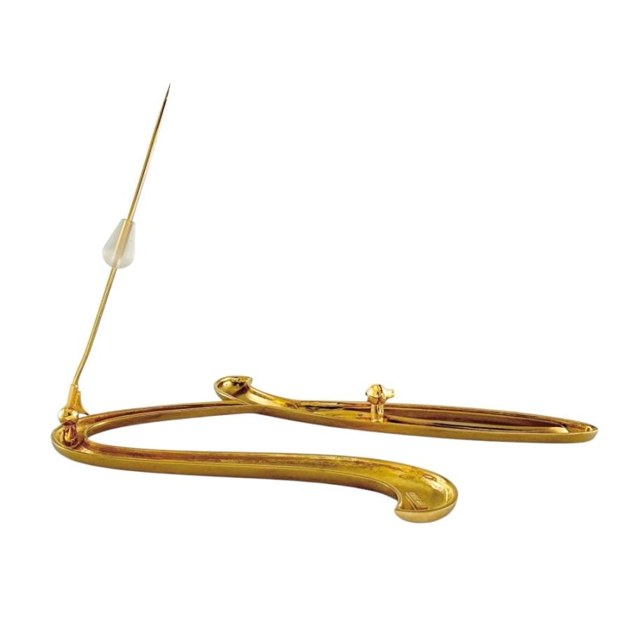 MIKIMOTO（ミキモト） ブローチ 18金 K18イエローゴールド レディース