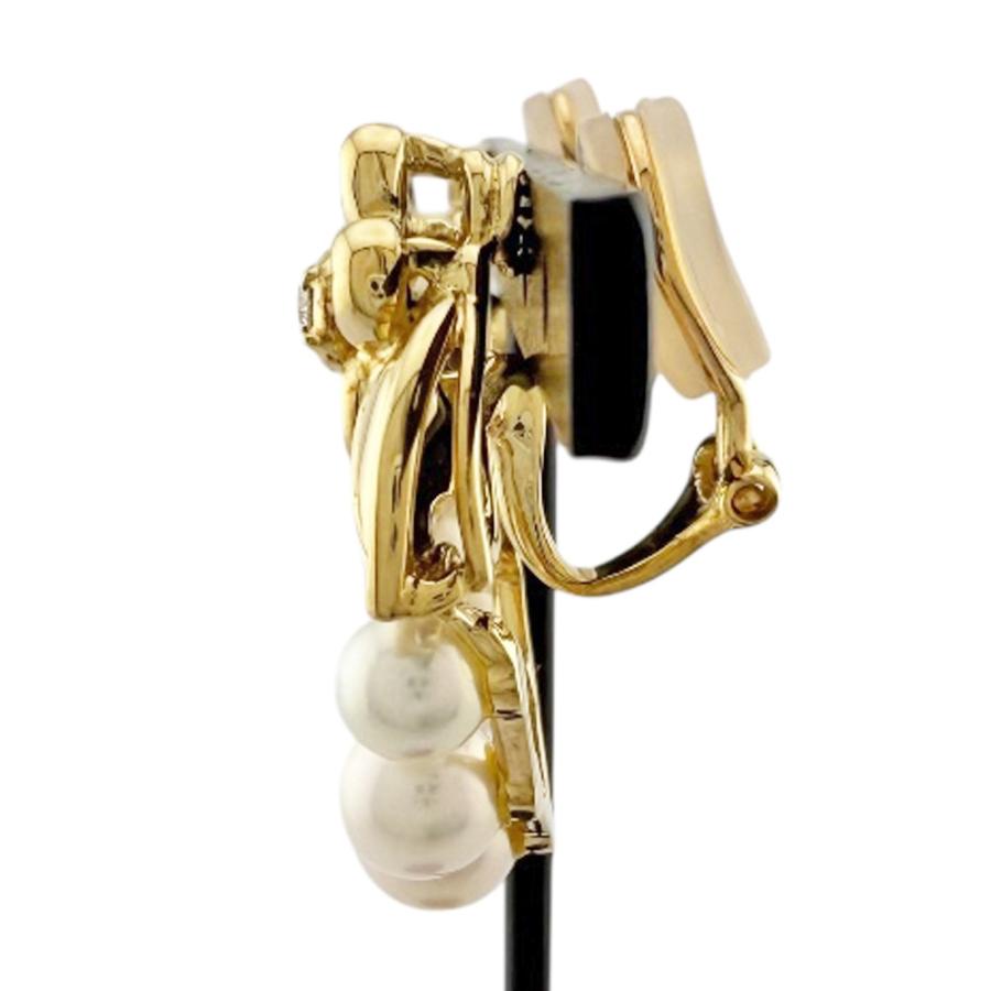 ディオール ピアス 18金 K18イエローゴールド パール レディース Dior