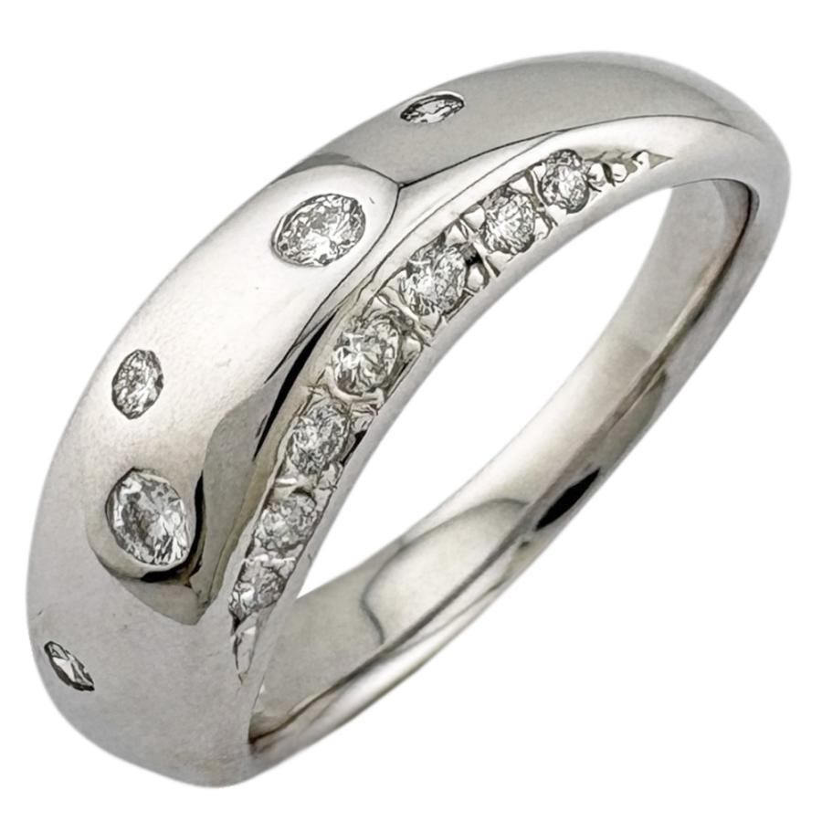 タサキ リング 指輪 11号 18金 K18ホワイトゴールド ダイヤモンド