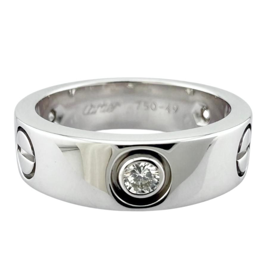 Cartier カルティエ ラブ リング 指輪 9号 18金 K18ホワイトゴールド  