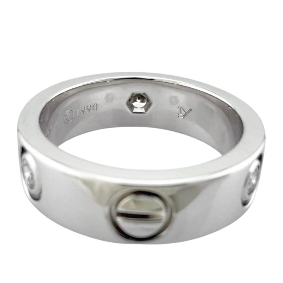 Cartier カルティエ ラブ リング 指輪 9号 18金 K18ホワイトゴールド