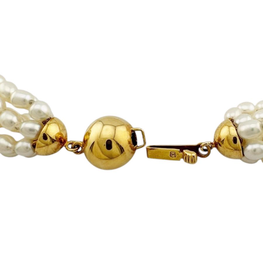 MIKIMOTO（ミキモト） ネックレス 18金 K18イエローゴールド パール 