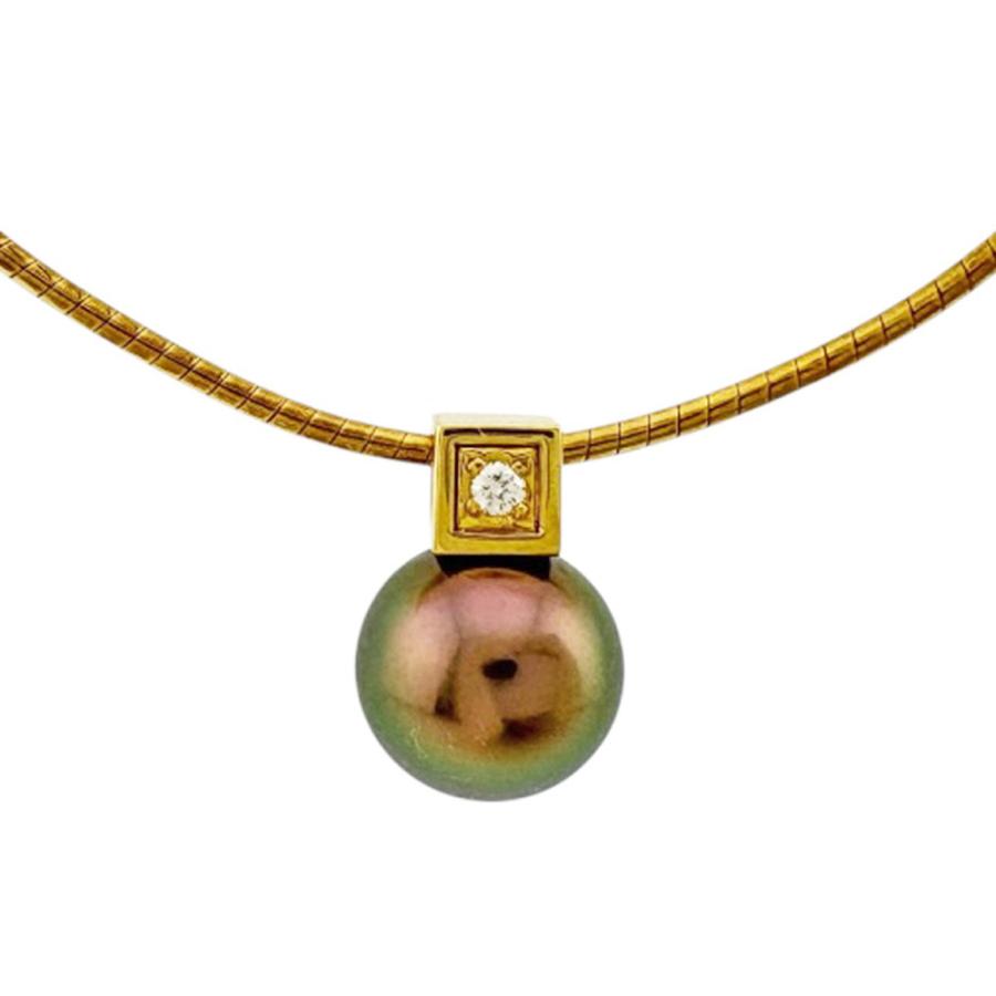 MIKIMOTO ミキモト ネックレス 18金 K18イエローゴールド パール