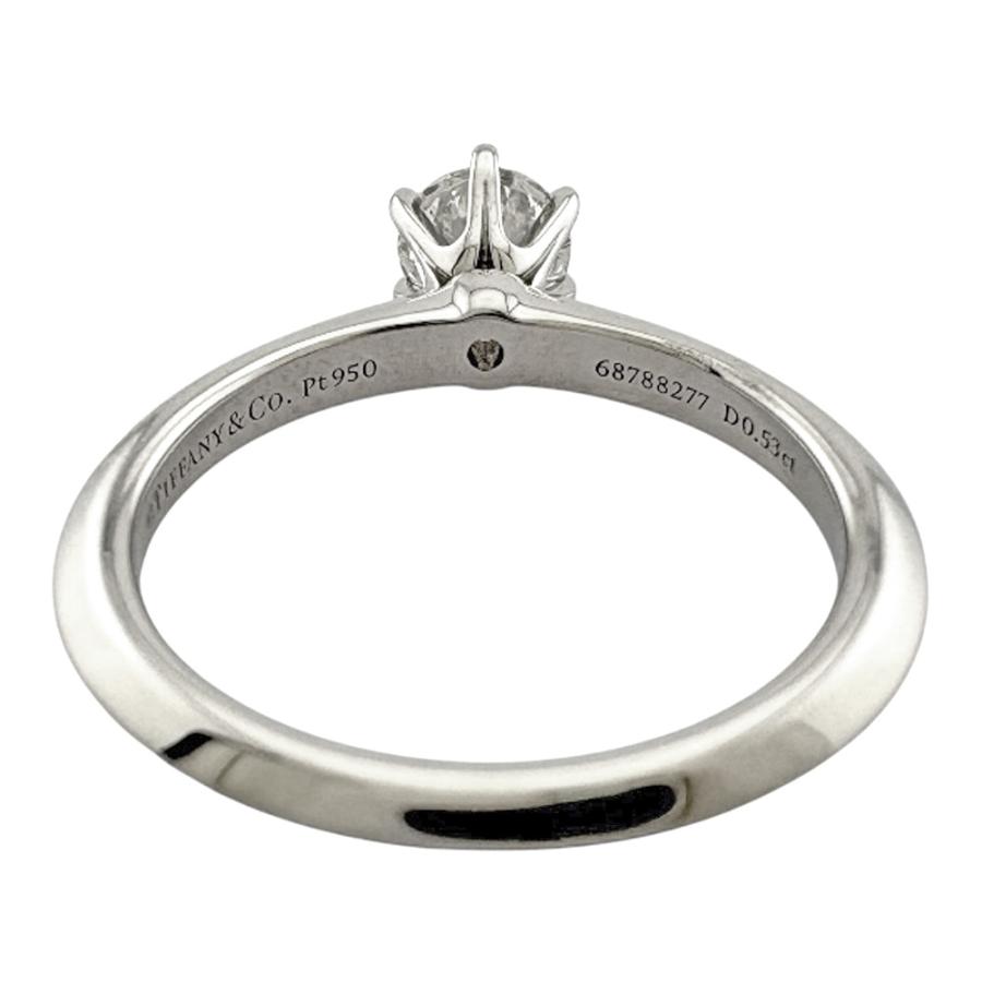Tiffany & Co. プラチナソリティアリング ティファニー TIFFANY&CO. ソリティア ダイヤ 0.28ct G/VVS1/3EX 8号