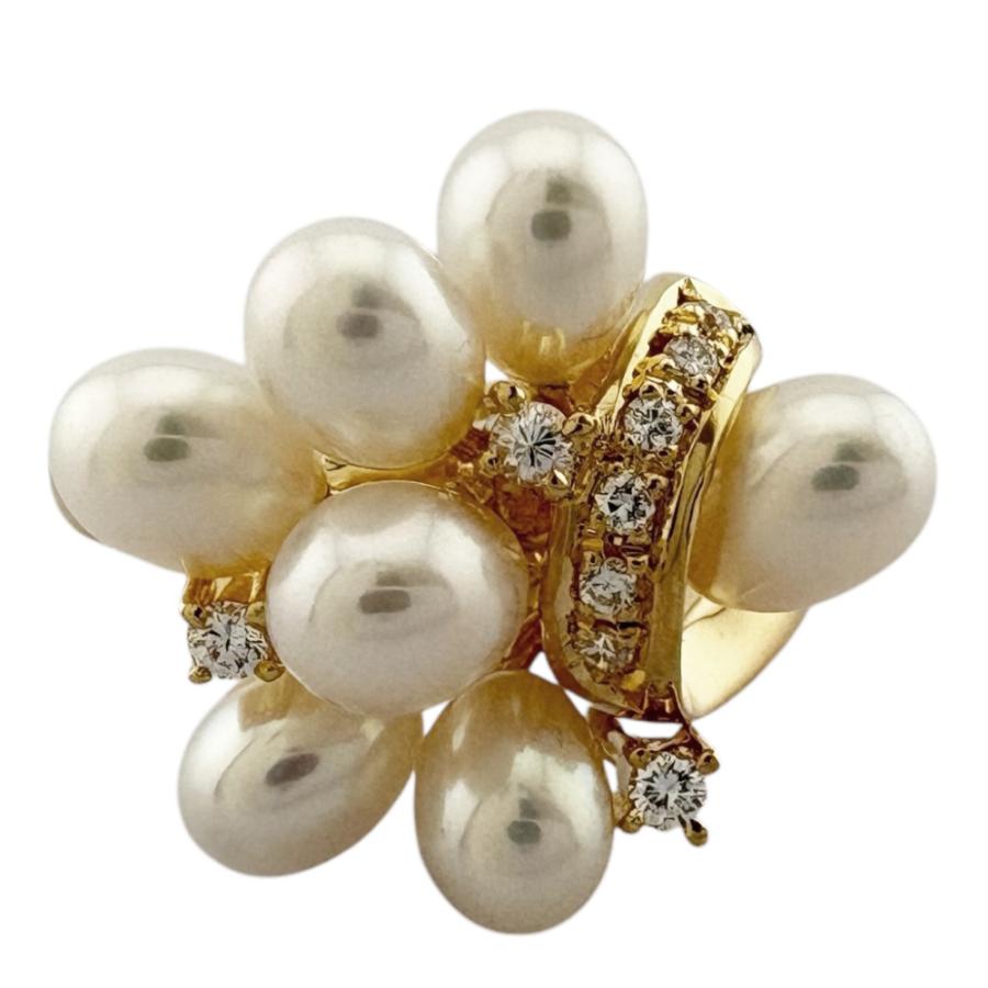 タサキ リング 指輪 12.5号 18金 K18イエローゴールド パール