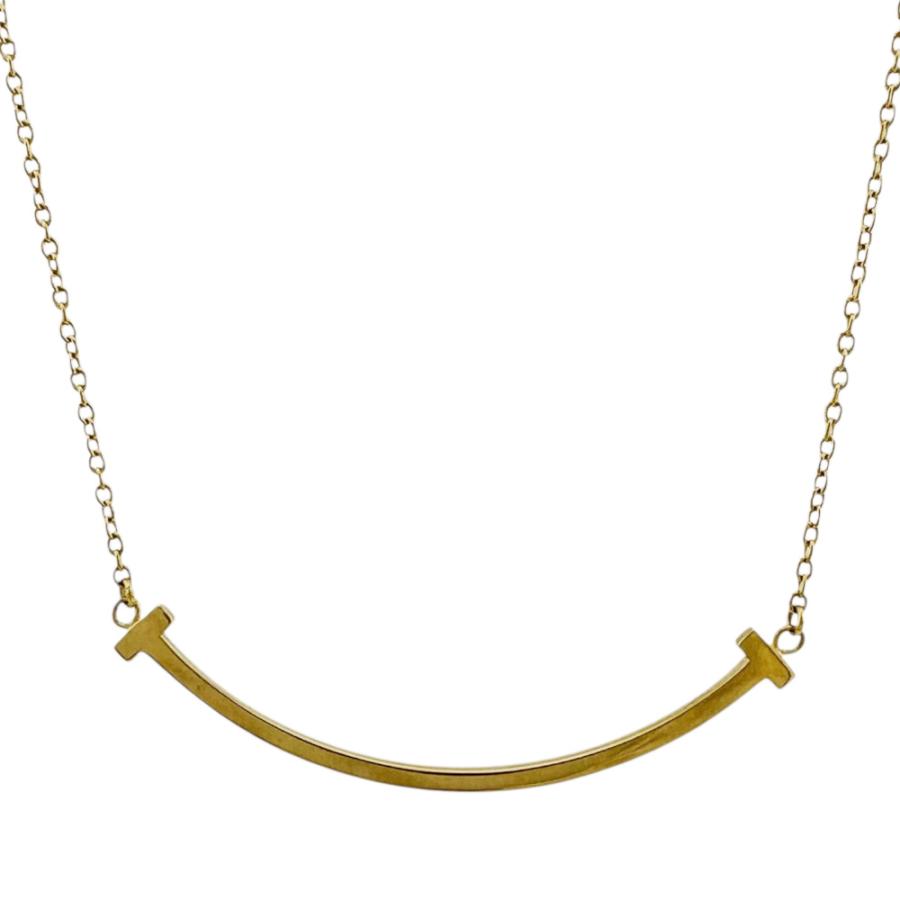 TIFFANY&Co.（ティファニー） Tスマイル ネックレス 18金 K18イエロー