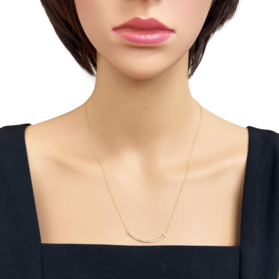 TIFFANY&Co.（ティファニー） Tスマイル ネックレス 18金 K18イエロー