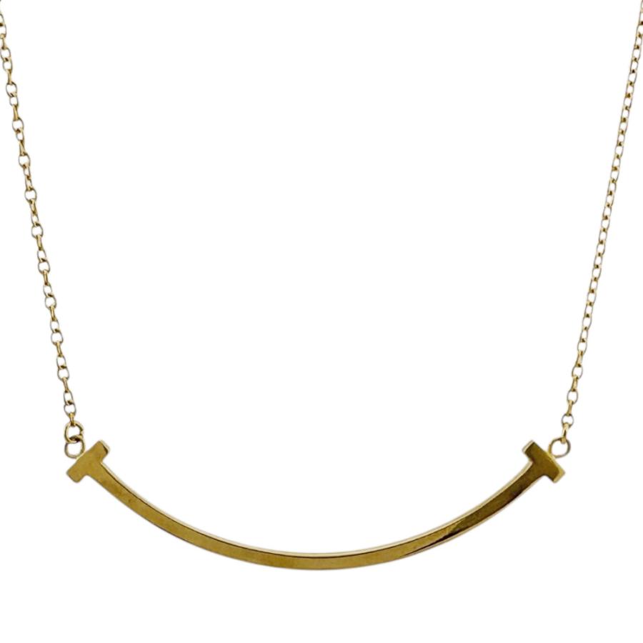 TIFFANY&Co.（ティファニー） Tスマイル ネックレス 18金 K18イエロー