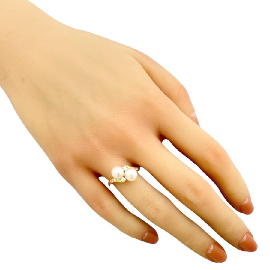 MIKIMOTO（ミキモト） リング 指輪 12.5号 18金 K18イエローゴールド